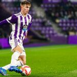 Iván Fresneda con el Real Valladolid.