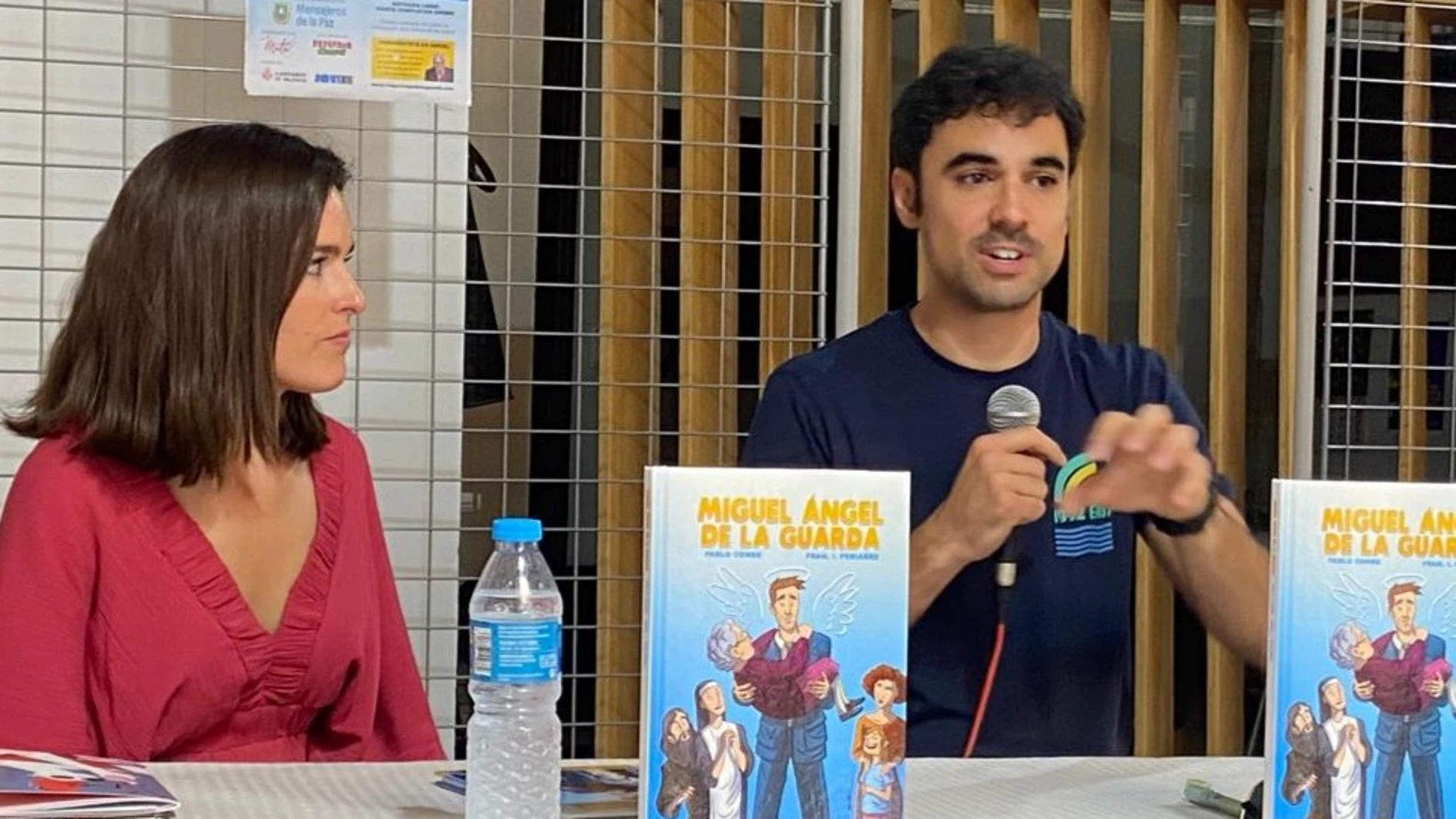Pablo Conde durante su intervención en una presentación del Cómic