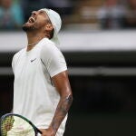 Nick Kyrgios celebra su victoria ante Tsitsipas