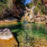 Una imagen de la cascada de Niu de l'Àguila