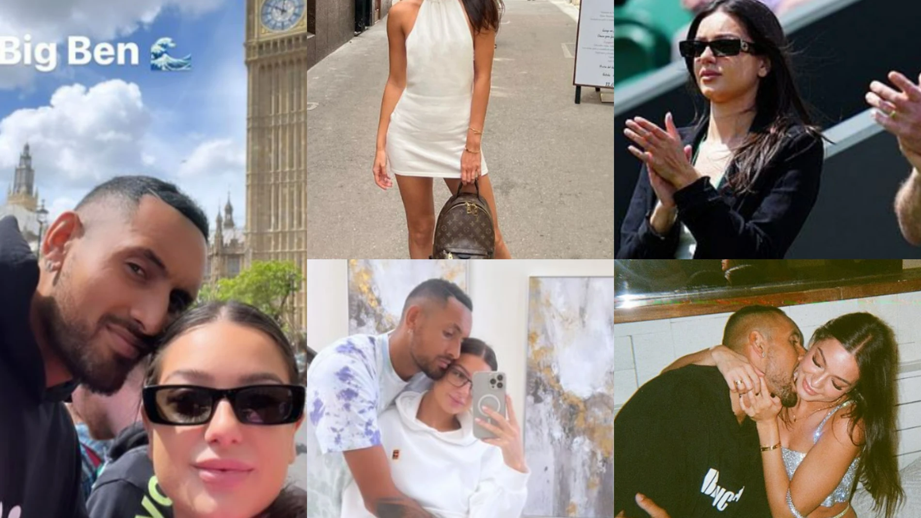 La novia de Kyrgios conquista Londres