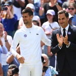 Novak Djokovic y Roger Federer.