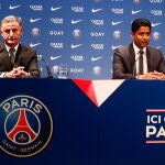 Nasser Al-Khelaifi y Christophe Galtier