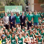 Visita de la Fundación Unicaja y el Club Unicaja Baloncesto