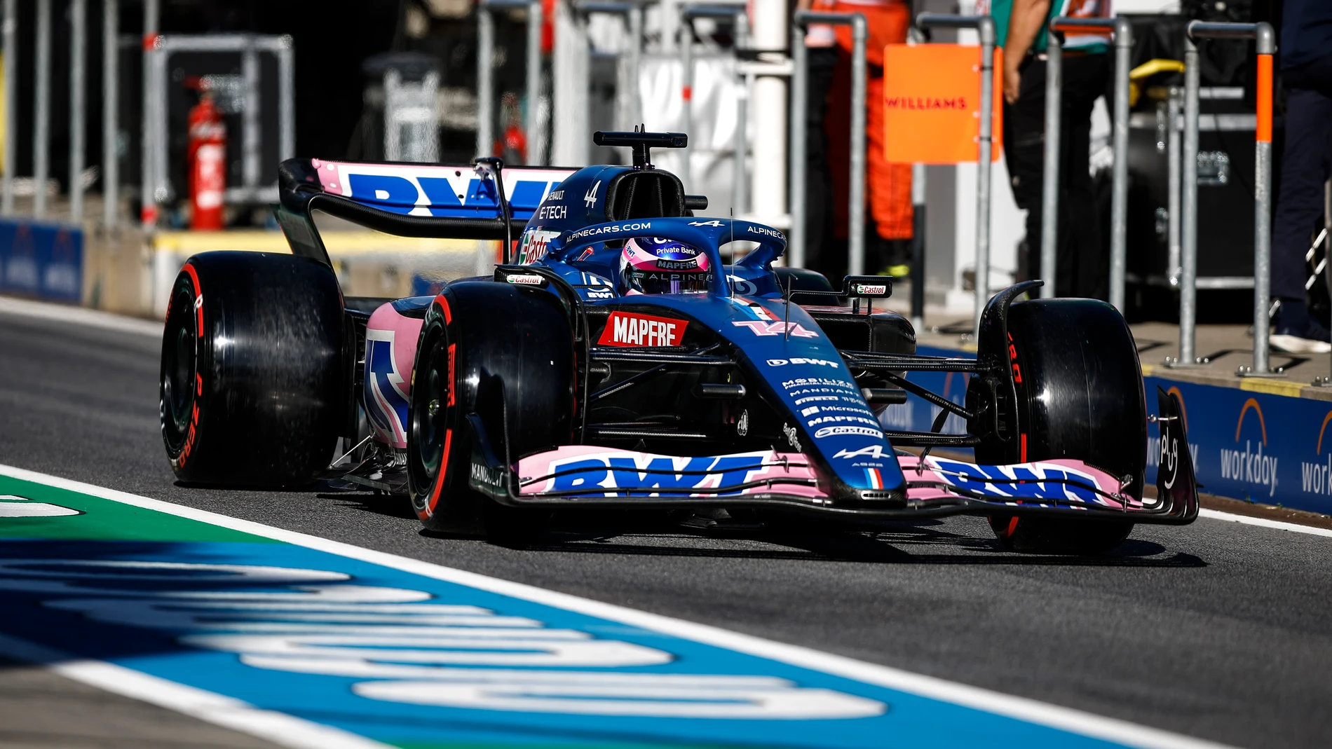 Fernando Alonso vio cómo su Alpine no le respondía en el Gran Premio de Austria