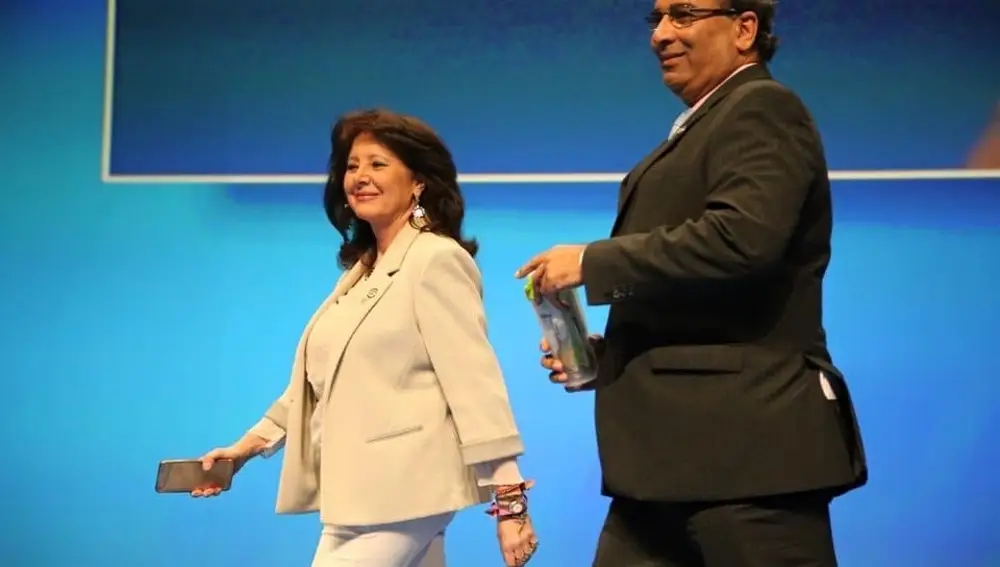 Myriam de la Sierra y su marido
