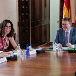 El presidente Ximo Puig y la vicepresidenta, Aitana Mas