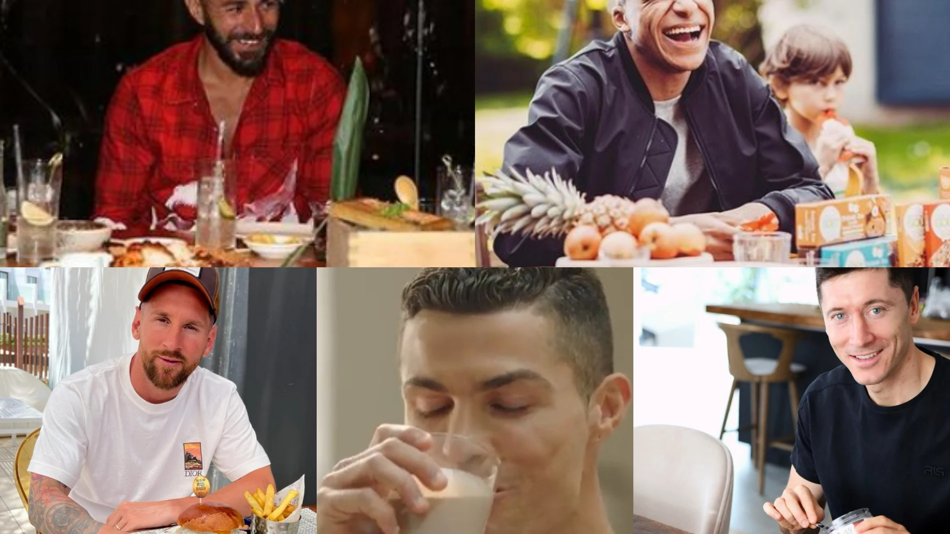 El "top 5" de las dietas de los futbolistas de élite