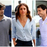 Carlos Sainz, Irene Montero y Rafa Nadal