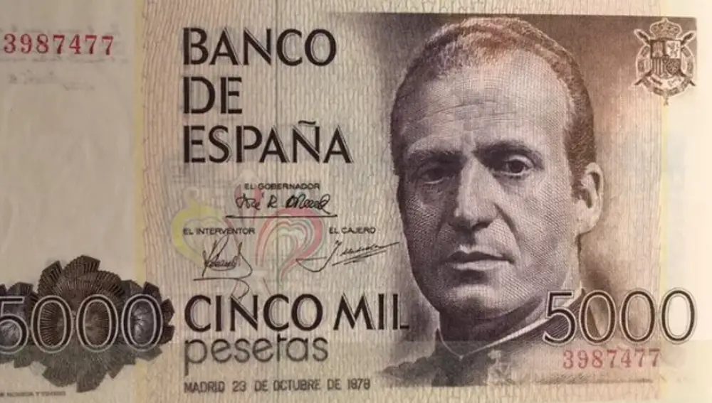 Billete de 5.000 pesetas del 23 de octubre de 1979