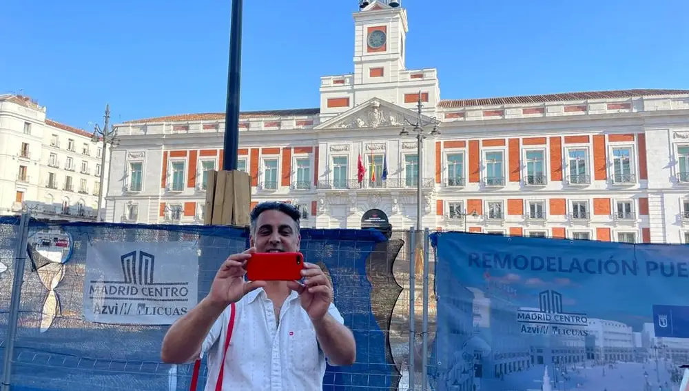 Daniel Rivera en la Puerta del Sol