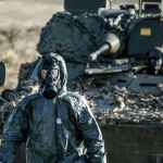 Ejercicio con medios NBQ del Ejército