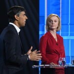 Los dos candidatos para suceder a Johnson: Rishi Sunak y Liz Truss