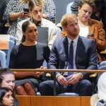 Los duques de Sussex, hoy, en la ONU