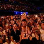 El público del Wizink Center ayer, durante el concierto de Rosalía
