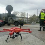 Uno de los drones con los que cuenta la UME