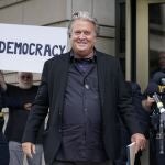 El ex estratega de Donald Trump, Steve Bannon, ayer en Washington