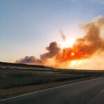 Imagen del incendio de Losacio (Zamora)