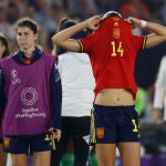 Amaiur Sarriegi, decepcionada tras la derrota ante Inglaterra