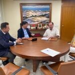 Reunión para la firma del convenio entre la Fundación Caja Rural del Sur y San Telmo Business School