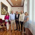 Benito Serrano con los representantes de los Grupos de Acción Local