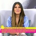 Isa Pantoja, como presentadora de "Sálvame"