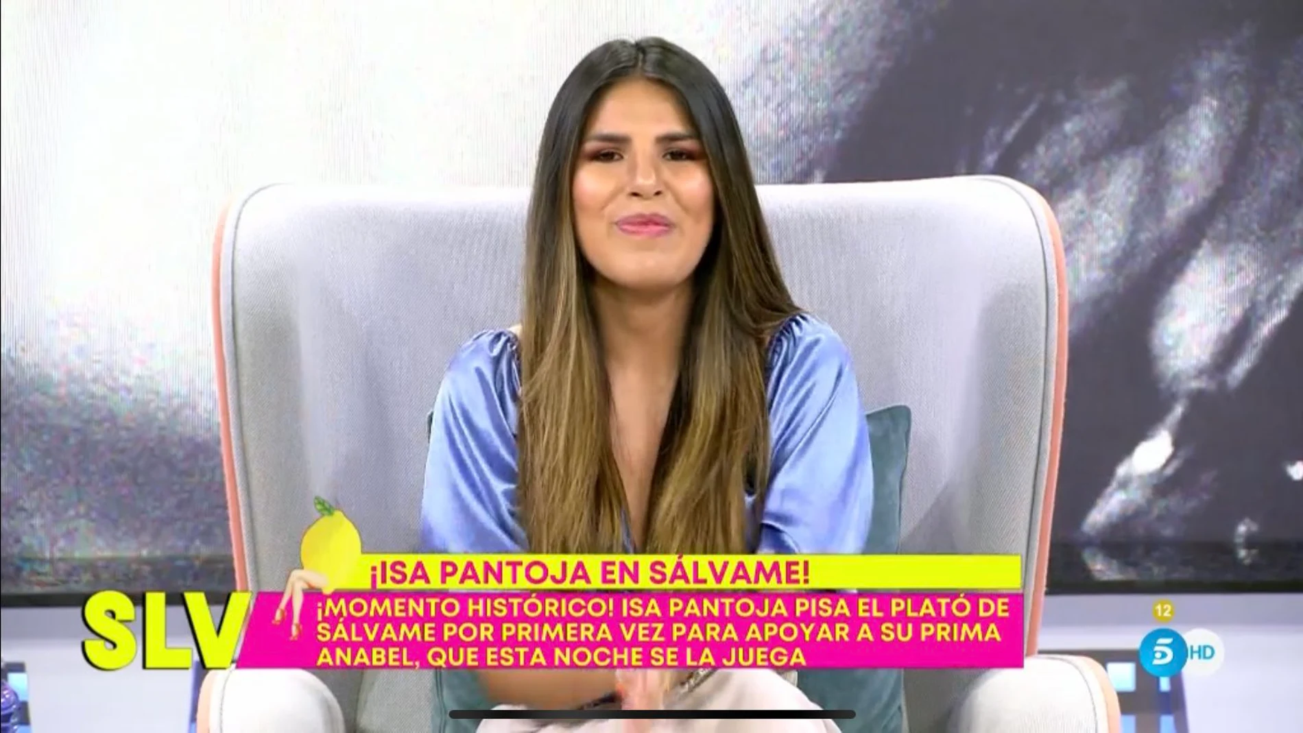 Isa Pantoja, como presentadora de "Sálvame"