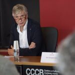 El conseller de Salud, Josep Maria Argimon, en una rueda de prensa.