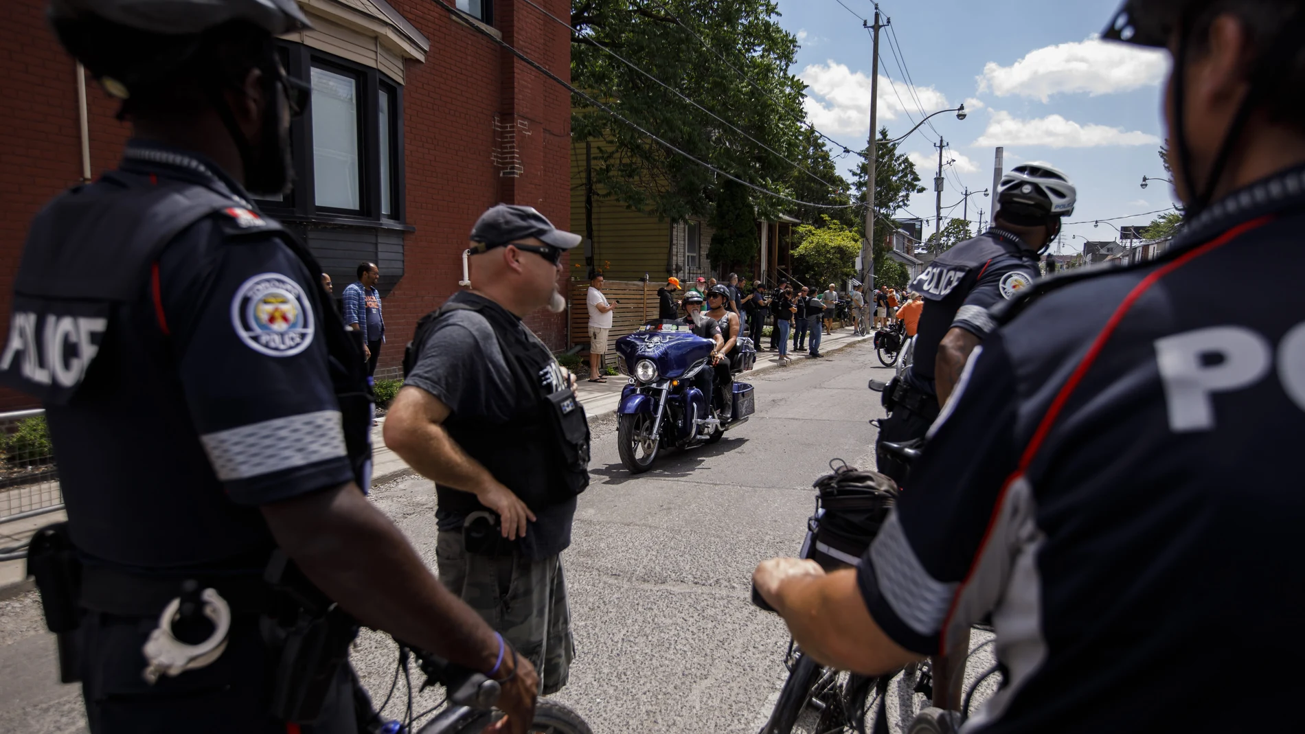 Agentes de la Policía en Toronto, Canadá