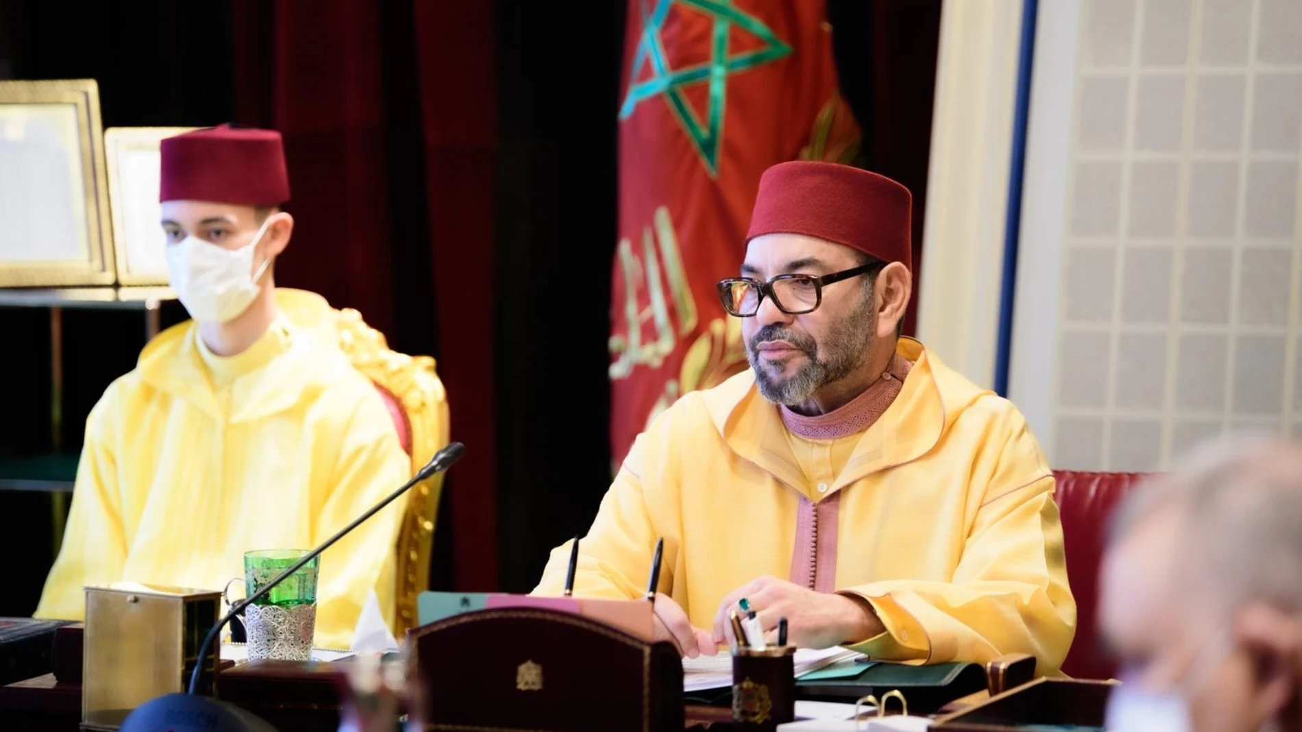 El rey de Marruecos, Mohamed VI, y el príncipe heredero, Mulay Hasán