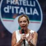 Giorgia Meloni, líder de Hermanos de Italia