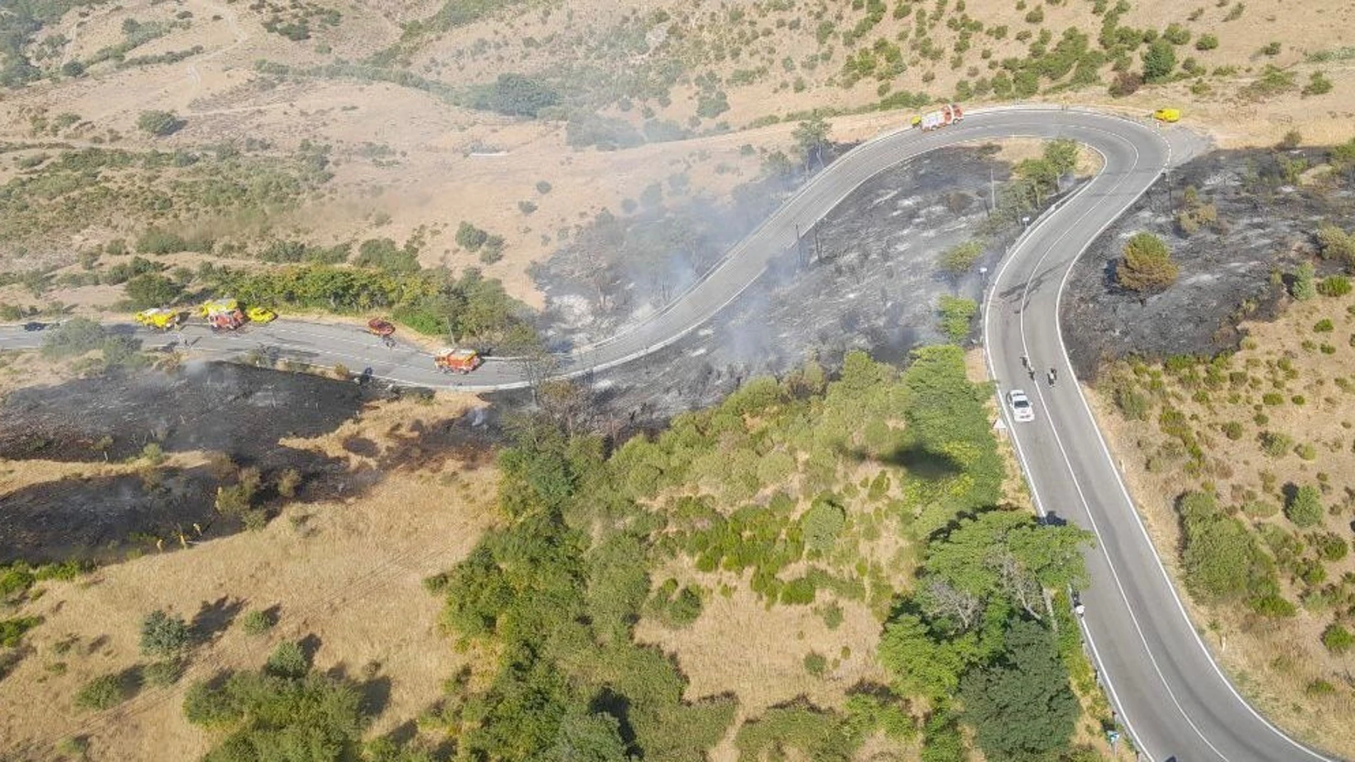 Conato de incendio en Miraflores de la Sierra