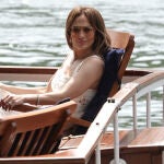 Jennifer Lopez en su luna de miel en París.