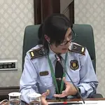 La portavoz de los Mossos d'Esquadra, Montserrat Escudé, durante su intervención en la Comisión del Modelo Policial en el Parlament de Catalunya PARLAMENT DE CATALUNYA