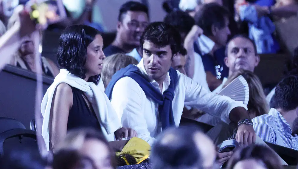 Victoria Federica junto a Álex Recort en Cap Roig Festival.