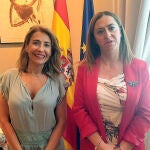 La ministra de Transportes, Movilidad y Agenda Urbana, Raquel Sánchez, se reúne con la delegada del Gobierno en Castilla y León, Virginia Barcones