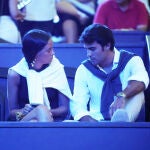 Victoria Federica junto a Álex Recort en Cap Roig Festival.