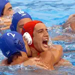 Jesus Rollán celebra el triunfo en la final de los Mundiales de Fukuoka