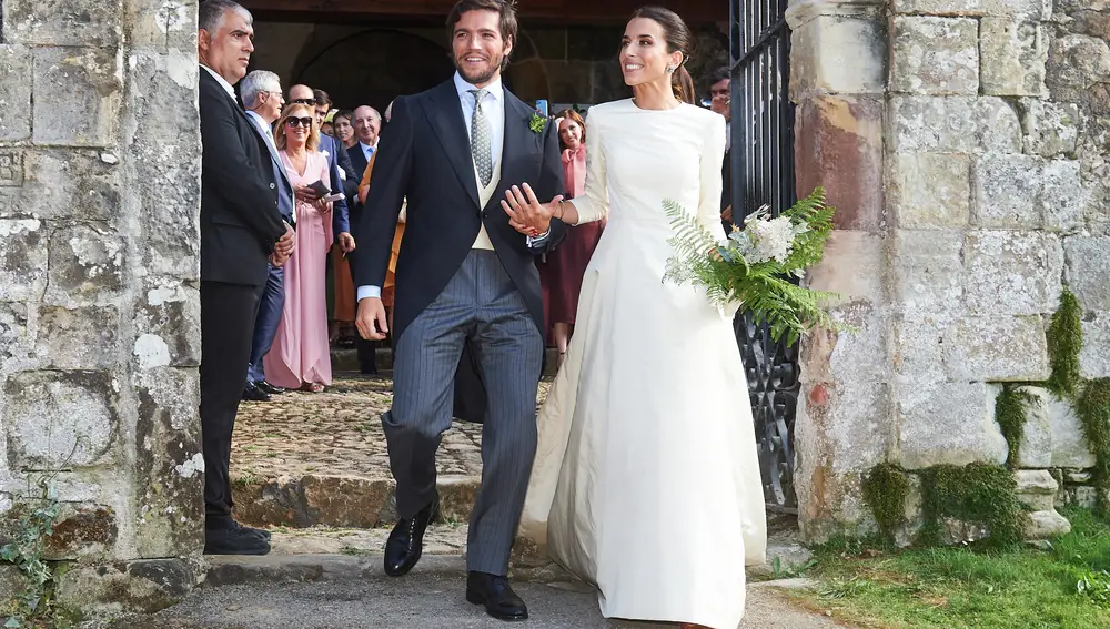 El vestido de novia de Laura Corsini.