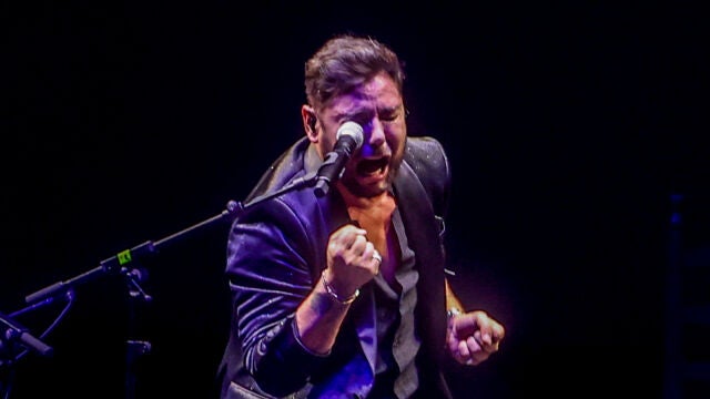 Miguel Poveda durante uno de sus conciertos