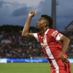 Pepín Machín celebra un gol.