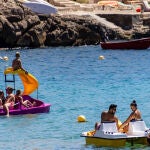 Turistas en una playa de Mallorca