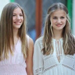 La Infanta Sofía y la Princesa Leonor