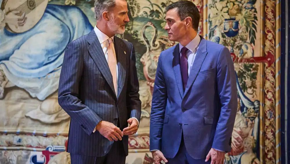 El Rey Felipe VI con Pedro Sánchez en Mallorca