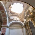 Se derrumba parte de la cúpula de la iglesia de Sollana, sin daños personales