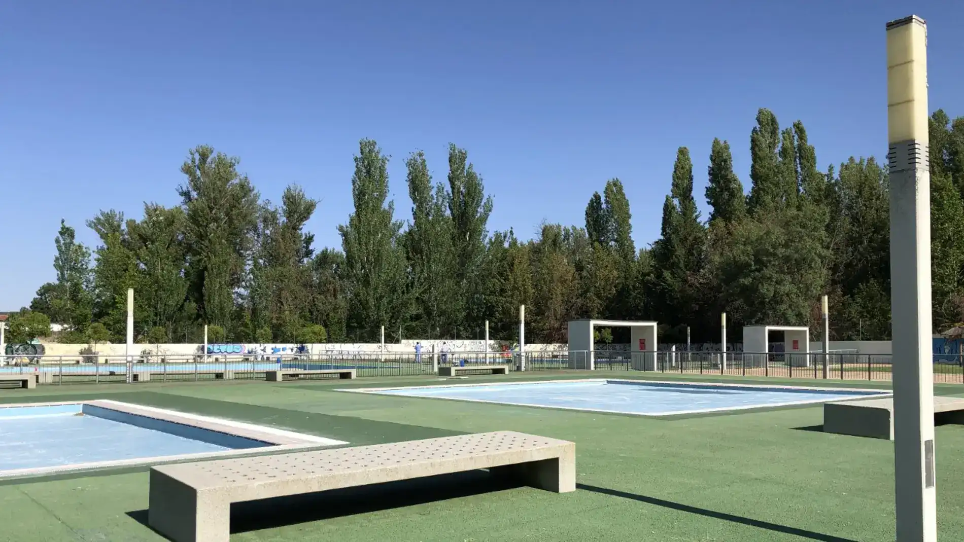 Piscinas municipales de Sotillo, en Palencia, donde se ha producido el fatal golpe