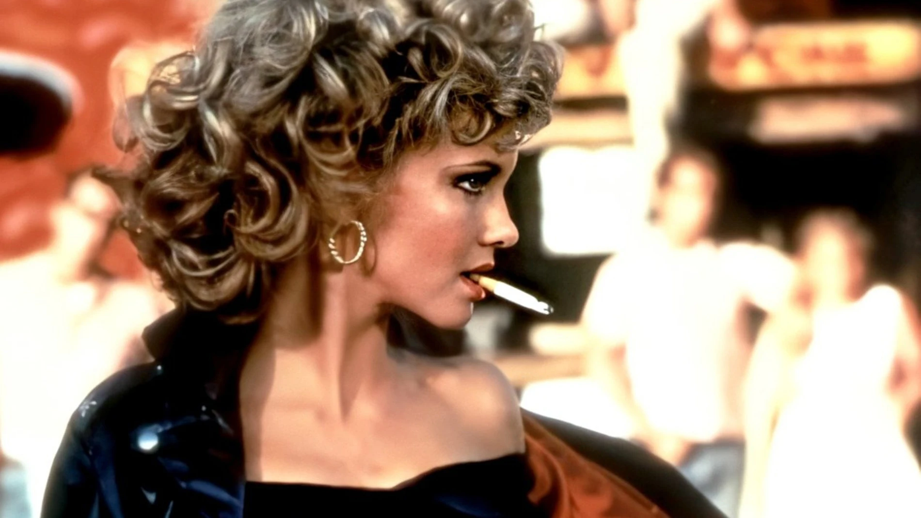 Olivia Newton-John (Sandy) en Grease.