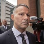 Ryan Giggs, a su llegada a los juzgados de Manchester