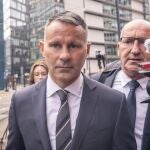 Ryan Giggs a su llegada al tribunal
