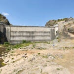Vista del embalse del Portón de Oliva en Torrelaguna, a 11 de agosto de 2022, en Torrelaguna, Madrid (España)